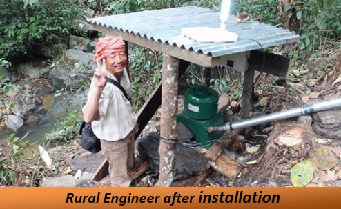 Rural Engineer after installation